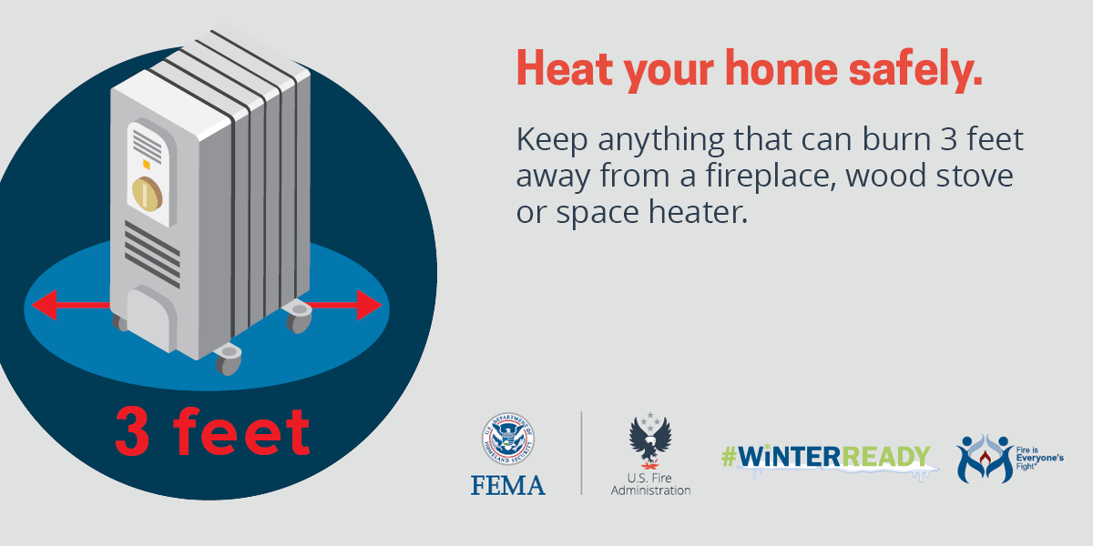 Ready.gov identifies home heating safety as an important winter readiness step