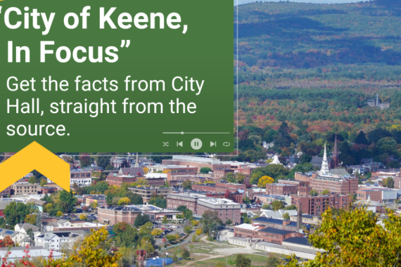 Aerial photo of downtown Keene