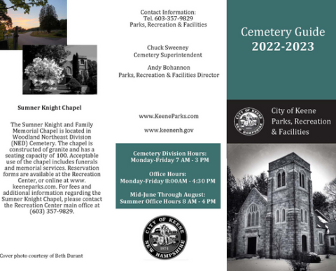 cemeteries brochure image