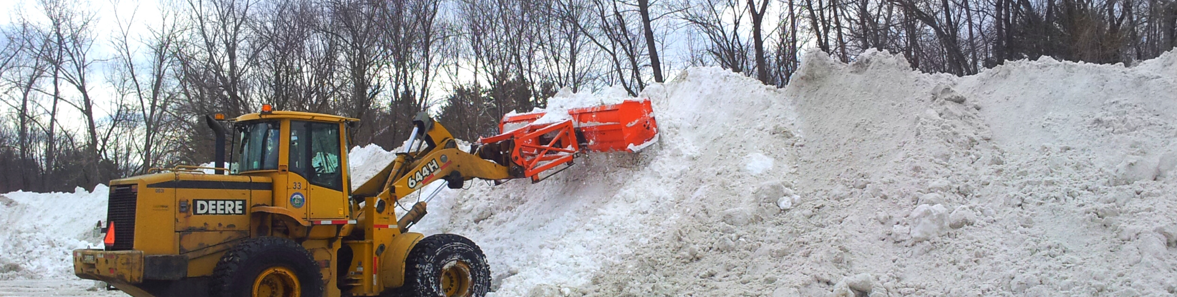 plow snow pile
