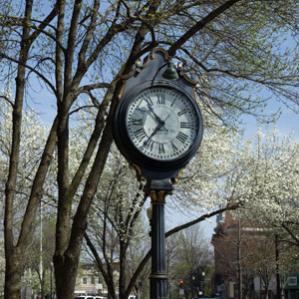 clock on main street