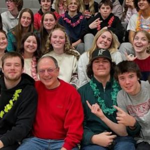 Mayor Kahn with Keene High School Students 2025 