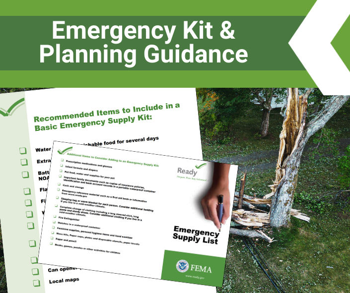 emergency planning kit checklist sample