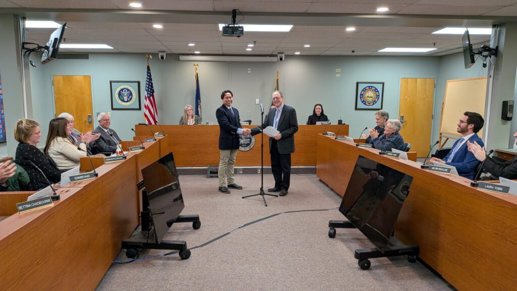 Dr. Lito Amit and Mayor Kahn