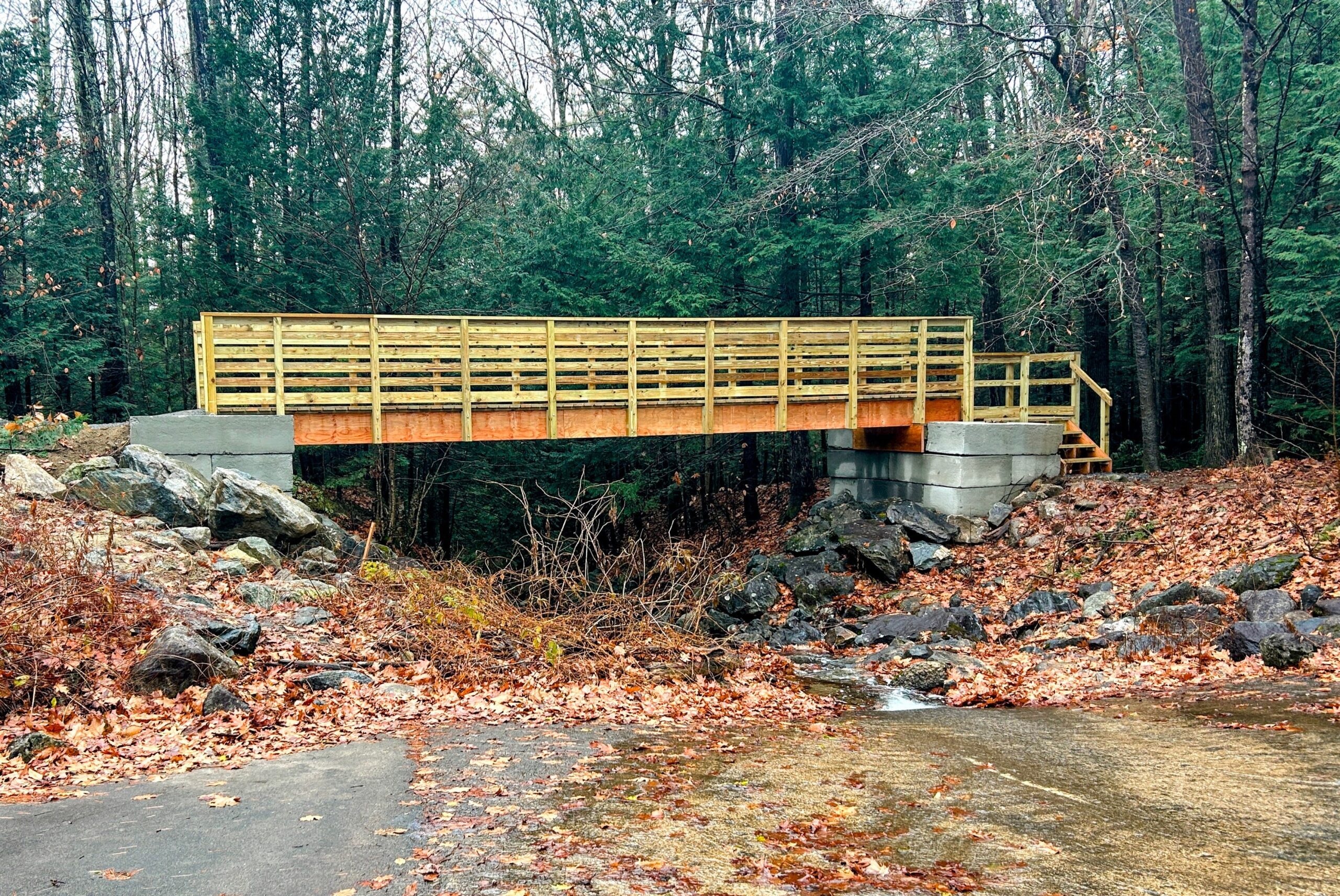 a community trail bridge